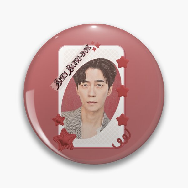 Item preview, Shin Sung-rok (신성록) Korean Actor Kdrama Group Card Red Aesthetic Collage Design designed and sold by AJUNICE STUDIO.