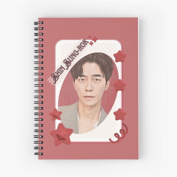 Item preview, Shin Sung-rok (신성록) Korean Actor Kdrama Group Card Red Aesthetic Collage Design designed and sold by AJUNICE STUDIO.