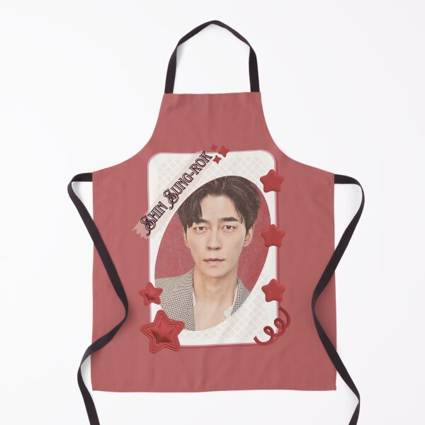 Item preview, Shin Sung-rok (신성록) Korean Actor Kdrama Group Card Red Aesthetic Collage Design designed and sold by AJUNICE STUDIO.