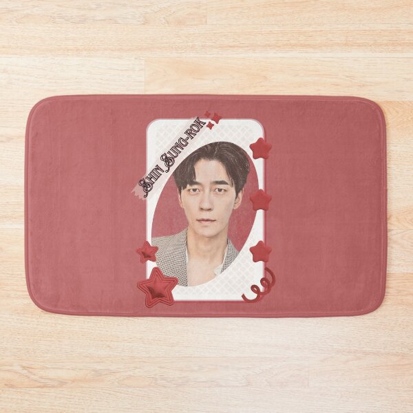 Item preview, Shin Sung-rok (신성록) Korean Actor Kdrama Group Card Red Aesthetic Collage Design designed and sold by AJUNICE STUDIO.