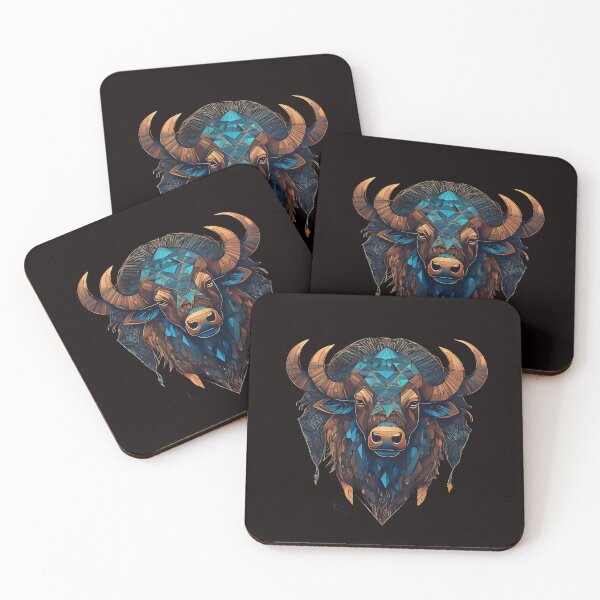 Item preview, Spirit of the Plains – Geometric Bison designed and sold by Lumive.