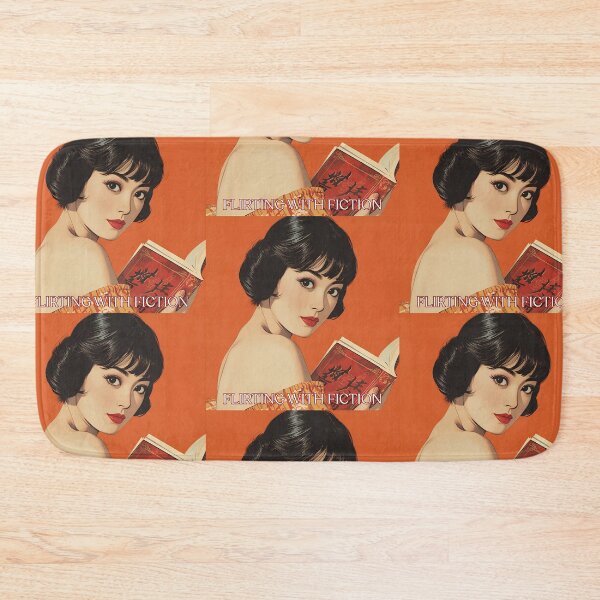 Item preview, Pretty Retro Japan Girl Reading a Book Booklover Flirting with Fiction designed and sold by Vintage City.