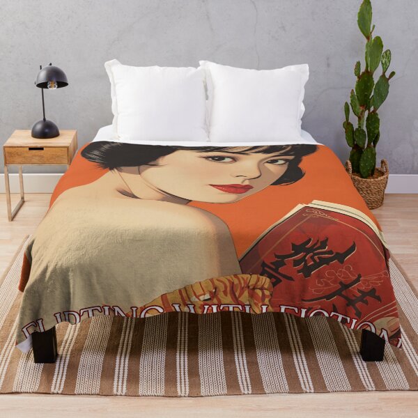 Item preview, Pretty Retro Japan Girl Reading a Book Booklover Flirting with Fiction designed and sold by Vintage City.