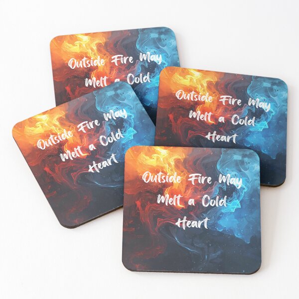 Item preview, Cold Heart Warm Fire | Emotional Aesthetic Typography designed and sold by InkIrony.