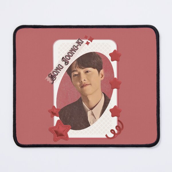 Item preview, Song Joong-ki (송중기) Korean Actor Kdrama Group Card Red Aesthetic Collage Design designed and sold by AJUNICE STUDIO.