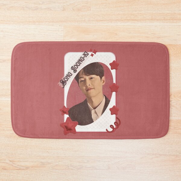 Item preview, Song Joong-ki (송중기) Korean Actor Kdrama Group Card Red Aesthetic Collage Design designed and sold by AJUNICE STUDIO.