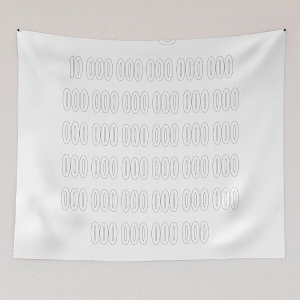 Item preview, Googol, A VERY BIG NUMBER, 1 with 100 noughts after it designed and sold by CharlottePlaceArt.