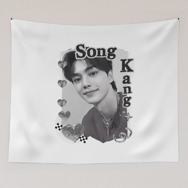 Item preview, Song Kang (송강) Korean Actor Kdrama Group Black and White Collage Digital Art Portrait designed and sold by AJUNICE STUDIO.
