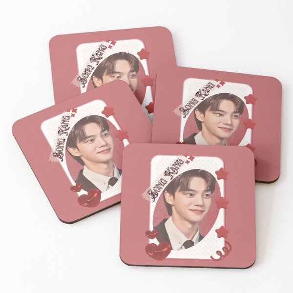 Item preview, Song Kang (송강) Korean Actor Kdrama Group Card Red Aesthetic Collage Design designed and sold by AJUNICE STUDIO.