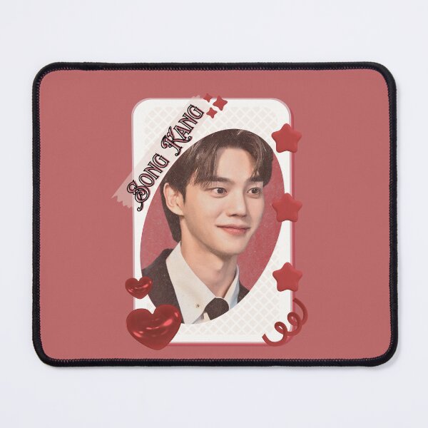 Item preview, Song Kang (송강) Korean Actor Kdrama Group Card Red Aesthetic Collage Design designed and sold by AJUNICE STUDIO.