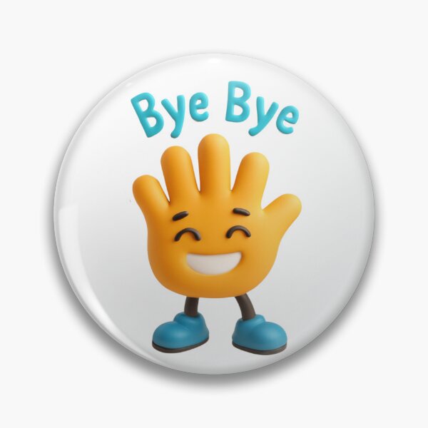 Item preview, Waving Bye Bye Emoji Hand designed and sold by Khadigadesings.