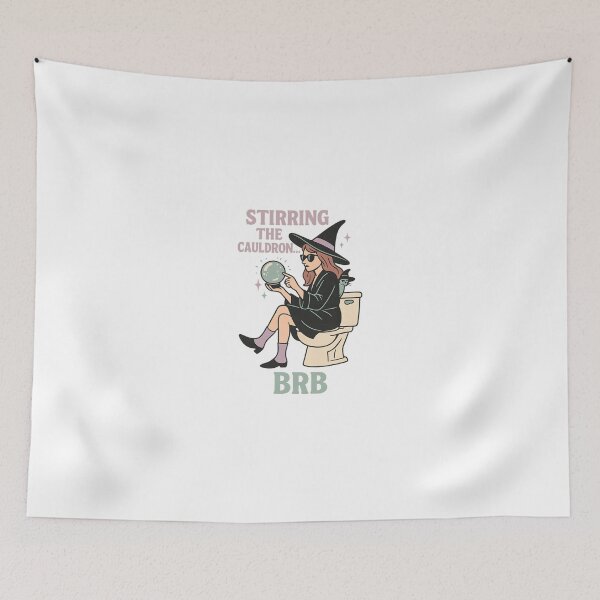 Item preview, Stirring the Cauldron: BRB Witch Bathroom Humor designed and sold by ChaaiTee.