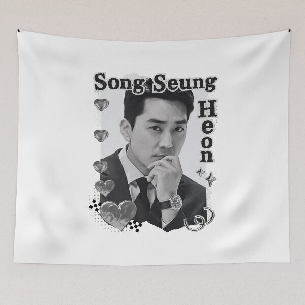 Item preview, Song Seung-heon (송승헌) Korean Actor Kdrama Group Black and White Collage Digital Art Portrait designed and sold by AJUNICE STUDIO.