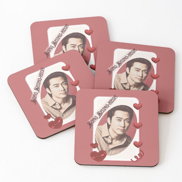 Item preview, Song Seung-heon (송승헌) Korean Actor Kdrama Group Card Red Aesthetic Collage Design designed and sold by AJUNICE STUDIO.
