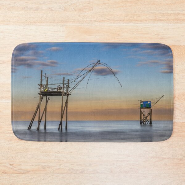 Item preview, Sunset at the Plage des Dunes Fishing Huts designed and sold by Gerard Fornarotto.