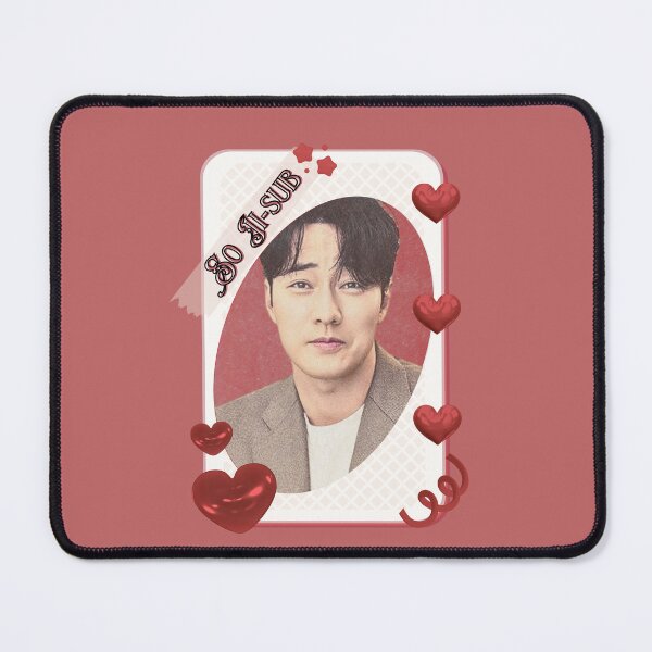 Item preview, So Ji-sub (소지섭) Korean Actor Kdrama Group Card Red Aesthetic Collage Design designed and sold by AJUNICE STUDIO.