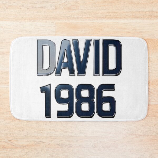 Item preview, David 1986 — Chrome 3D Name Design designed and sold by AlexLineArt.