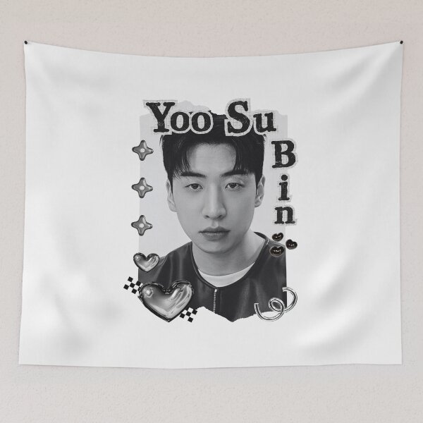 Item preview, Yoo Su-bin Korean Actor Kdrama Group Black and White Collage Digital Art Portrait designed and sold by AJUNICE STUDIO.