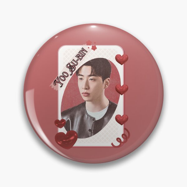 Item preview, Yoo Su-bin Korean Actor Kdrama Group Card Red Aesthetic Collage Design designed and sold by AJUNICE STUDIO.
