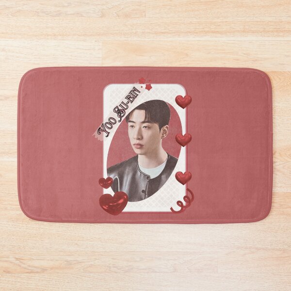 Item preview, Yoo Su-bin Korean Actor Kdrama Group Card Red Aesthetic Collage Design designed and sold by AJUNICE STUDIO.