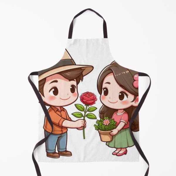 Item preview, cute cartoon couple designed and sold by Sachin707.