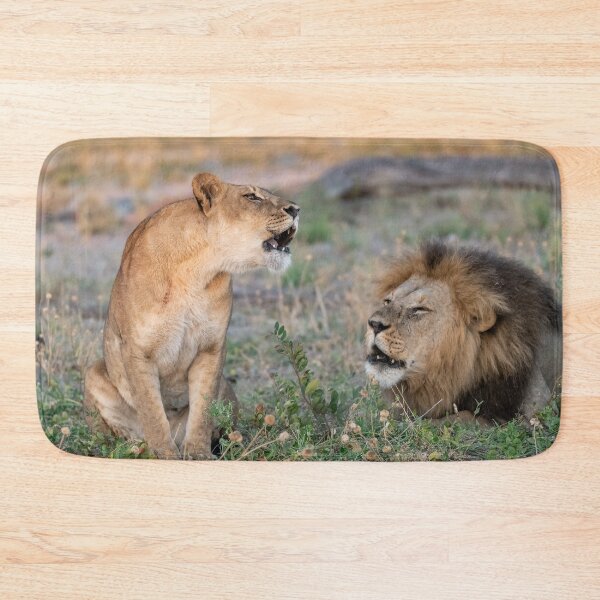 Item preview, Savuti Standoff — Waziba & the Lioness Trade Low Roars at Dusk, Chobe designed and sold by DavideAntoniani.