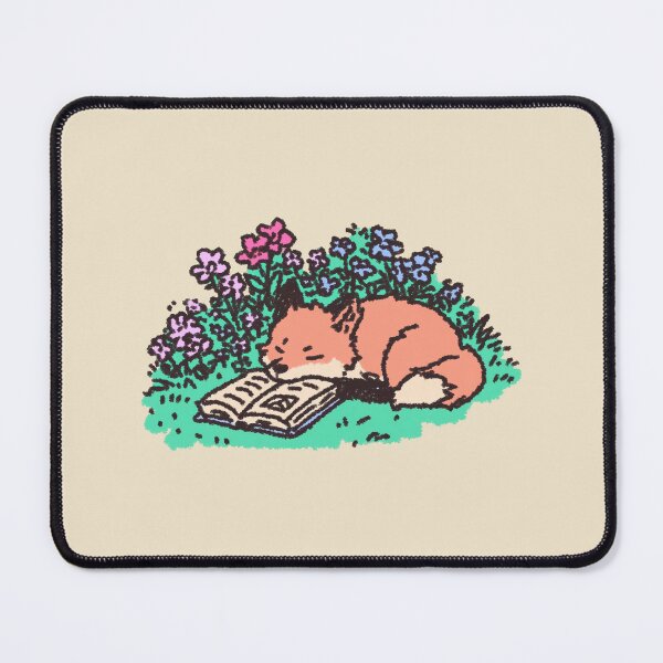Item preview, Cozy Fox Reading, pastel crayon illustration designed and sold by Magnificent Lizard.
