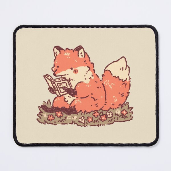 Item preview, Cozy Fox Reading, soft crayon textured storybook illustration designed and sold by Magnificent Lizard.