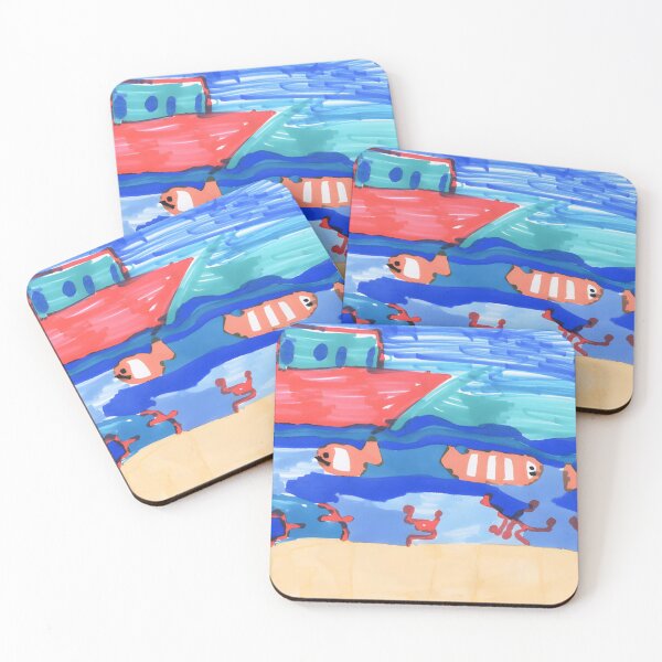 Item preview, Fish Parade & Coral Groove designed and sold by ElNiro.
