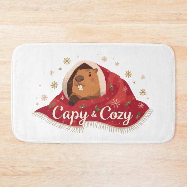 Item preview, Capy and Cozy – Cute Capybara Winter Vibes Design designed and sold by Two bro's shop.