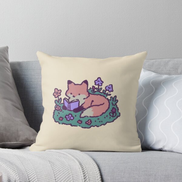 Item preview, Cozy Fox Reading, pastel textured illustration designed and sold by Magnificent Lizard.