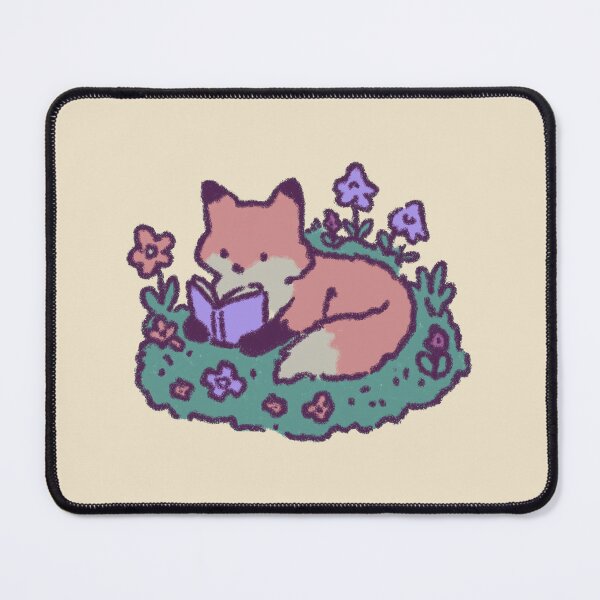 Item preview, Cozy Fox Reading, pastel textured illustration designed and sold by Magnificent Lizard.