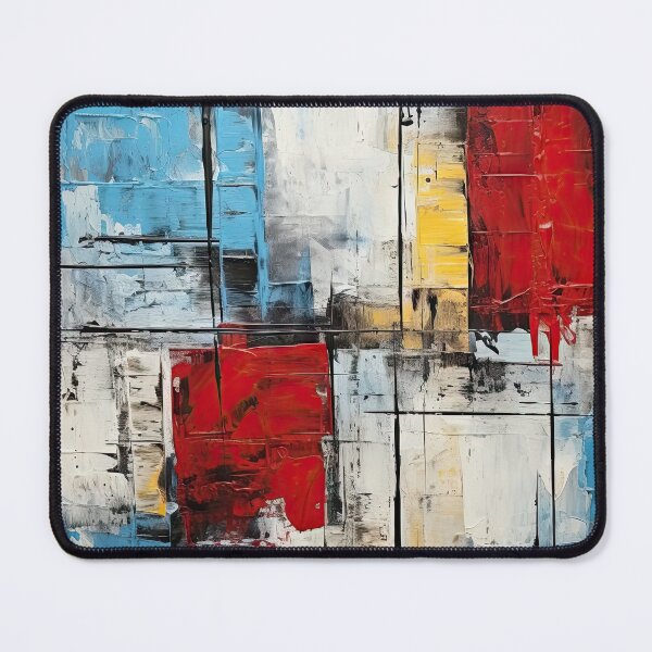 Item preview, Vibrant colors and abstract shapes in a contemporary artistic creation on canvas designed and sold by Jerhus.