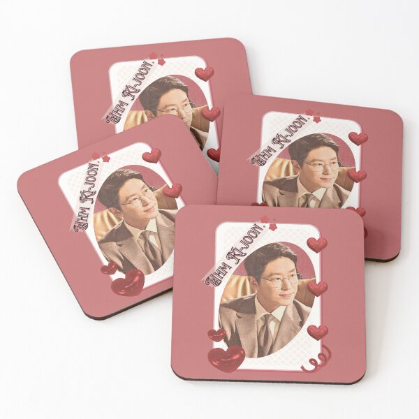 Item preview, Uhm Ki-joon  Korean Actor Kdrama Group Card Red Aesthetic Collage Design designed and sold by AJUNICE STUDIO.