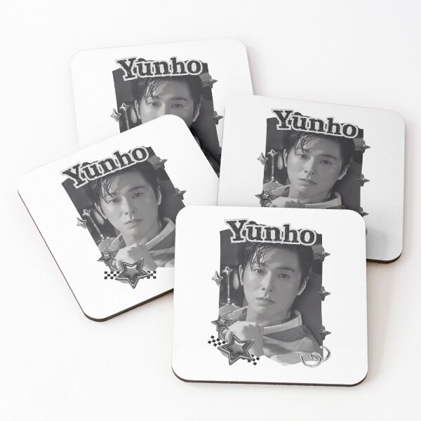 Item preview, U-Know Yunho (Jung Yun-ho) Korean Actor Kdrama Group Black and White Collage Digital Art Portrait designed and sold by AJUNICE STUDIO.