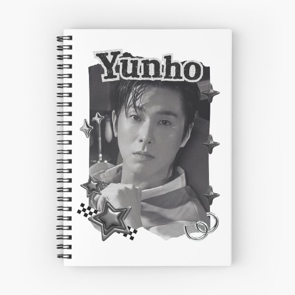 Item preview, U-Know Yunho (Jung Yun-ho) Korean Actor Kdrama Group Black and White Collage Digital Art Portrait designed and sold by AJUNICE STUDIO.
