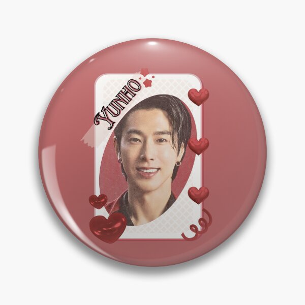 Item preview, U-Know Yunho (Jung Yun-ho) Korean Actor Kdrama Group Card Red Aesthetic Collage Design designed and sold by AJUNICE STUDIO.