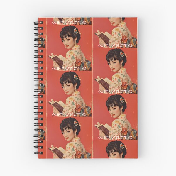 Item preview,  Pretty Cute Retro Kimono Japan Girl Reading a Book Booklover  designed and sold by Vintage City.