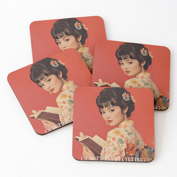 Item preview,  Pretty Cute Retro Kimono Japan Girl Reading a Book Booklover  designed and sold by Vintage City.