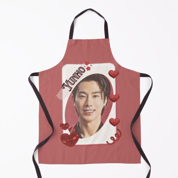 Item preview, U-Know Yunho (Jung Yun-ho) Korean Actor Kdrama Group Card Red Aesthetic Collage Design designed and sold by AJUNICE STUDIO.