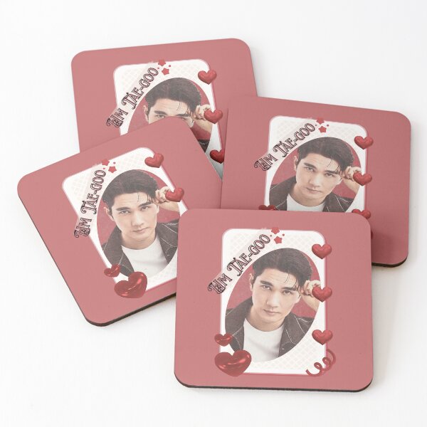 Item preview, Um Tae-goo Korean Actor Kdrama Group Card Red Aesthetic Collage Design designed and sold by AJUNICE STUDIO.