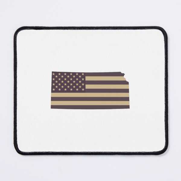 Item preview, Kansas State Vintage Stars & Stripes – Brown and Gold designed and sold by Paper Drip.