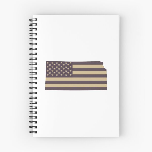 Item preview, Kansas State Vintage Stars & Stripes – Brown and Gold designed and sold by Paper Drip.