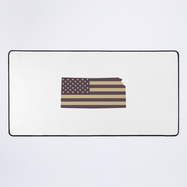 Item preview, Kansas State Vintage Stars & Stripes – Brown and Gold designed and sold by Paper Drip.