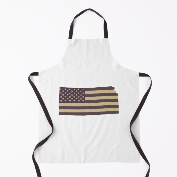 Item preview, Kansas State Vintage Stars & Stripes – Brown and Gold designed and sold by Paper Drip.