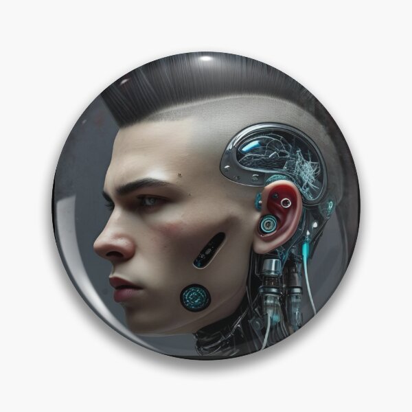 Item preview, Punk biohackeado con cresta y implantes 6 designed and sold by Neon G.