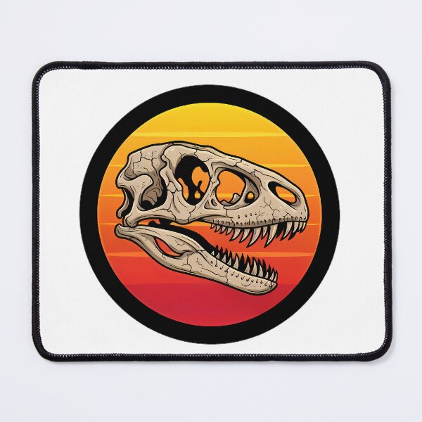 Item preview, T-Rex Dinosaur Skull Sunset Circle designed and sold by By:MarcinK.