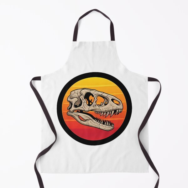 Item preview, T-Rex Dinosaur Skull Sunset Circle  designed and sold by Linework Studio.