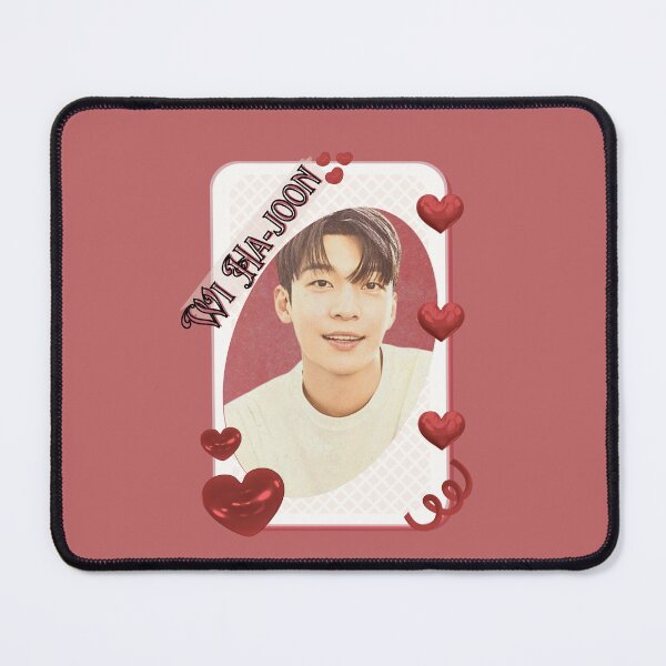 Item preview, Wi Ha-joon Korean Actor Kdrama Group Card Red Aesthetic Collage Design designed and sold by AJUNICE STUDIO.