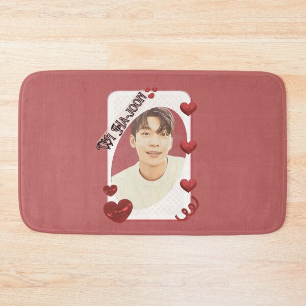 Item preview, Wi Ha-joon Korean Actor Kdrama Group Card Red Aesthetic Collage Design designed and sold by AJUNICE STUDIO.